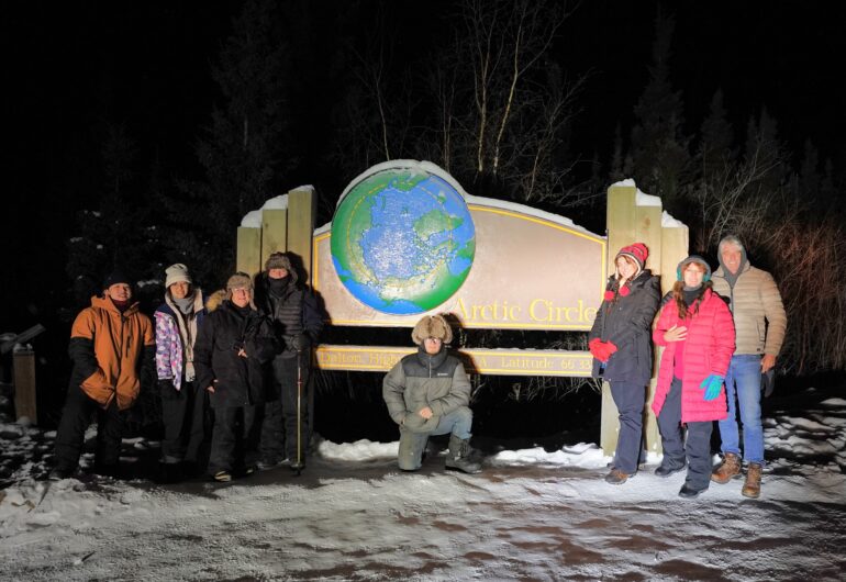 Group at the Arctic Circle