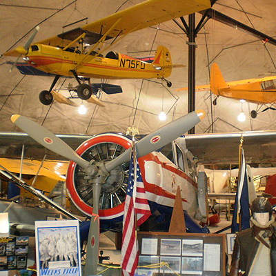 Things to do in Fairbanks - Image of Vintage Planes inside the Pioneer Air Museum