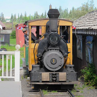 Things to do in Fairbanks - Image of Train at Tanana Valley Railroad Museum